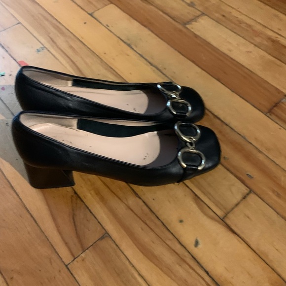 Scarlett made in Italy horsebit block heel leather shoes - Picture 3 of 7